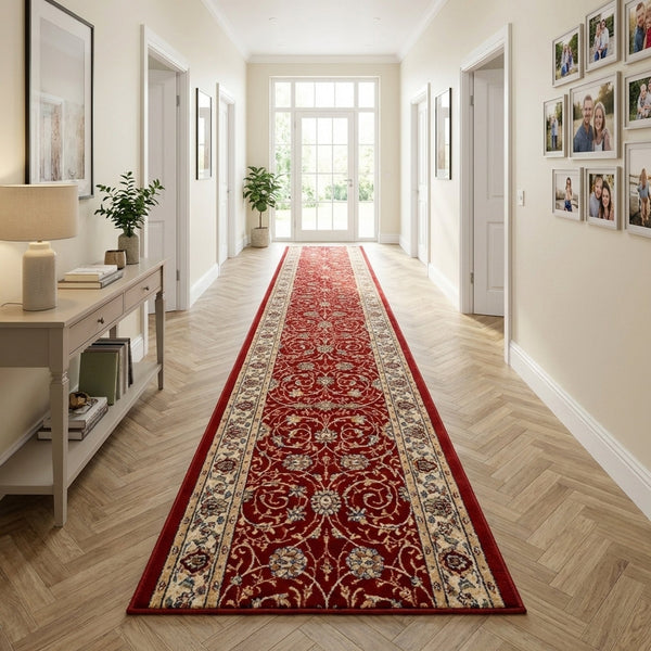 Ancient Garden Red/Ivory 57120-1464 Rug Runner