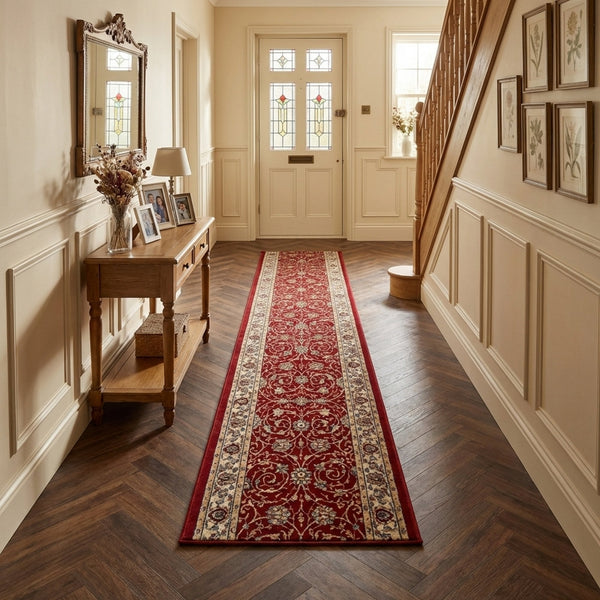 Ancient Garden Red/Ivory 57120-1464 Rug Runner