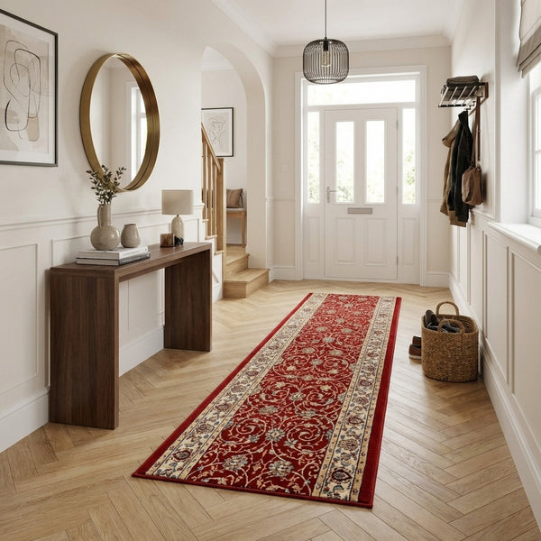 Ancient Garden Red/Ivory 57120-1464 Rug Runner