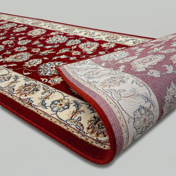 Ancient Garden Red/Ivory 57365-1464 Hall Runner