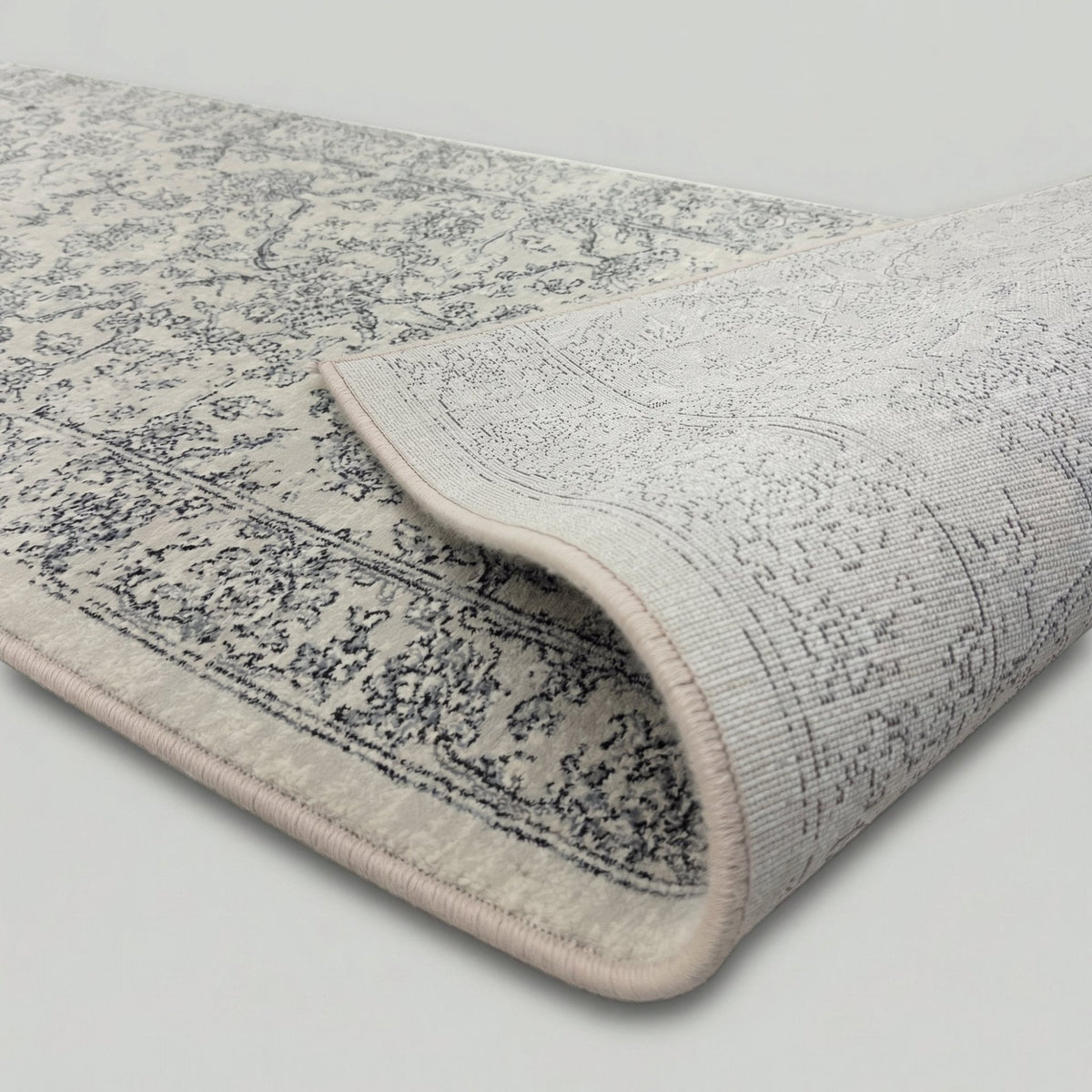 Ancient Garden Silver/Gray 57136-9696 Hall Runner