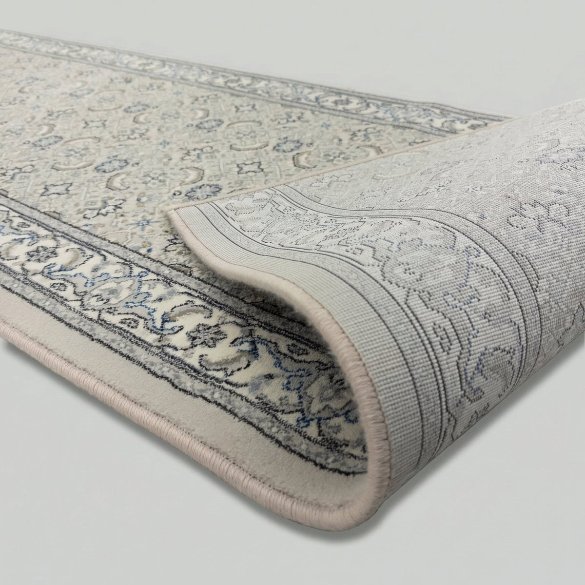 Ancient Garden Soft Gray/Cream 57011-9666 Hall Runner