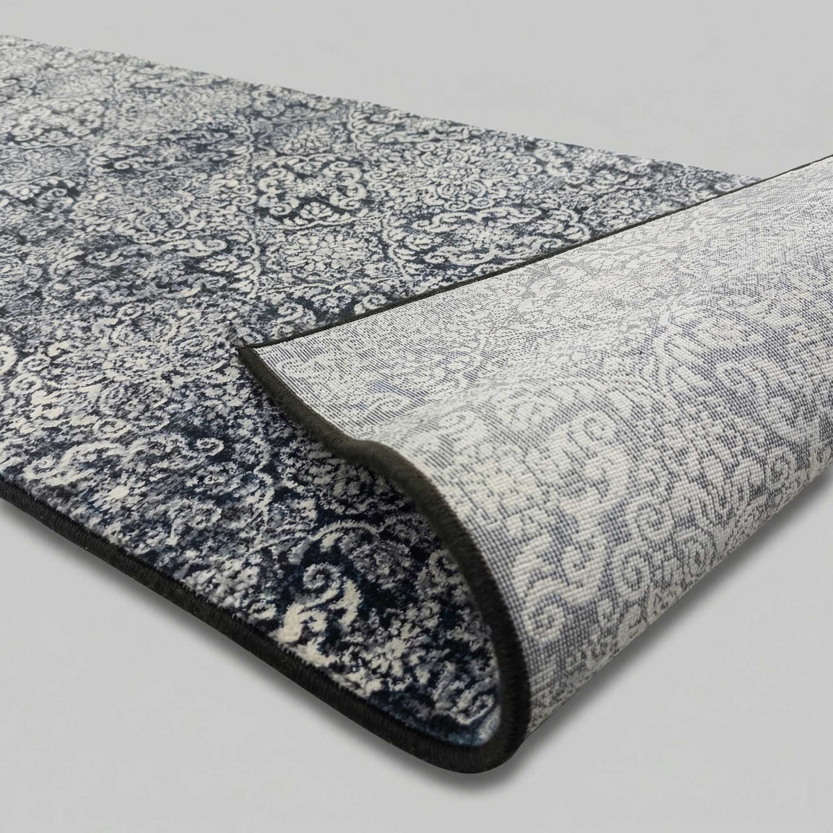 Ancient Garden Steel Blue 57162-3696 Hall Runner