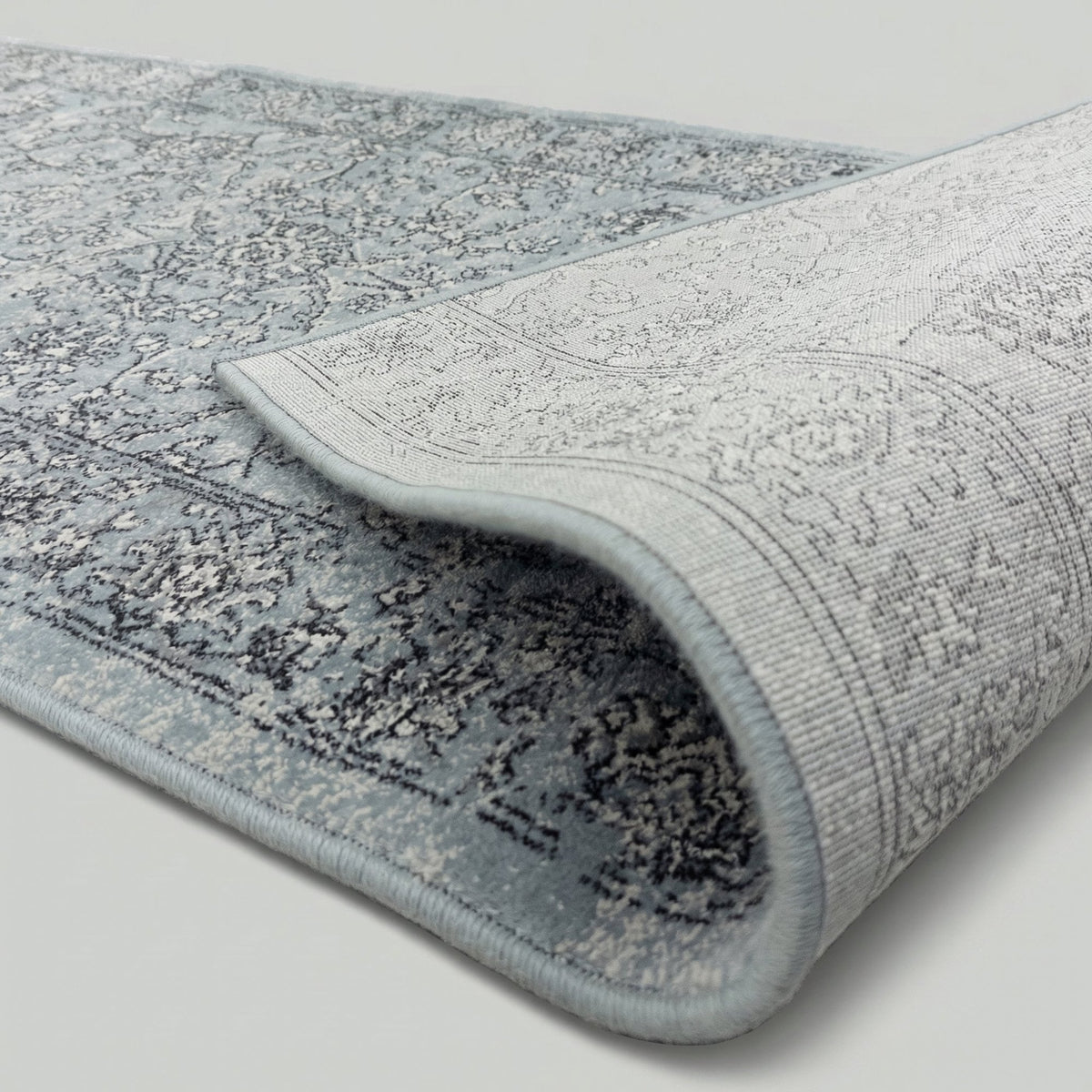Ancient Garden Steel Blue/Cream 57136-4646 Rug Runner