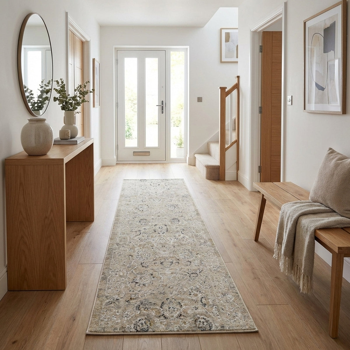 Annalise Cream/Beige 7604-180 Rug Runner