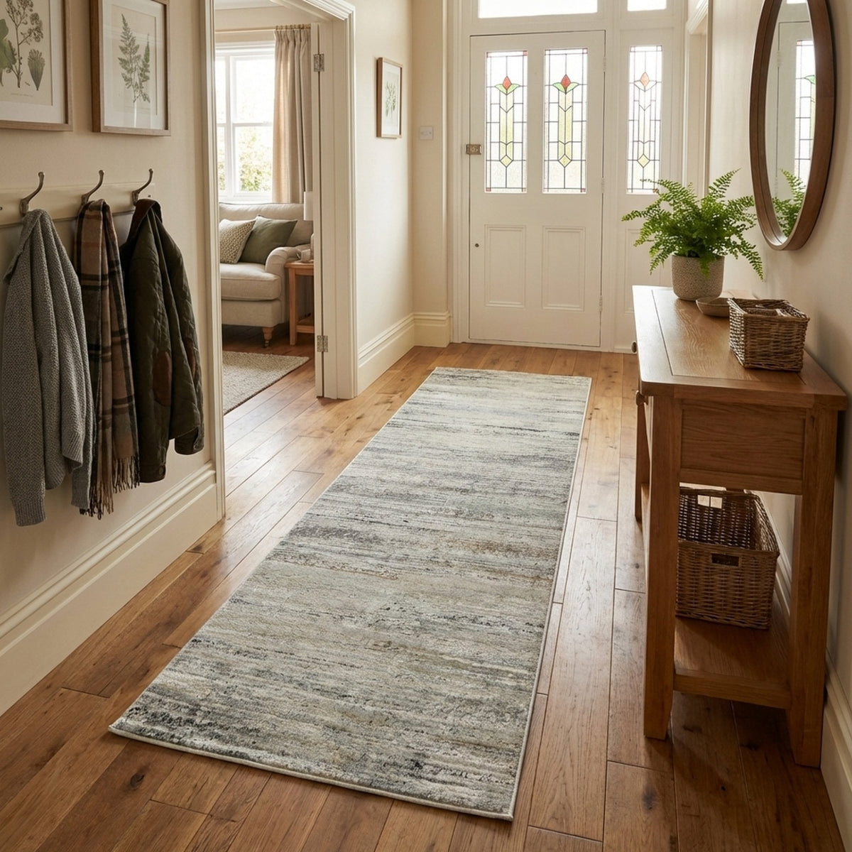 Annalise Gray/Beige/Charcoal 7611-989 Rug Runner
