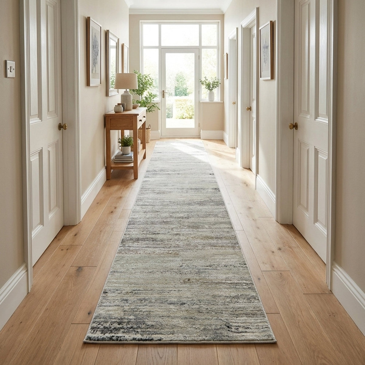 Annalise Gray/Beige/Charcoal 7611-989 Rug Runner