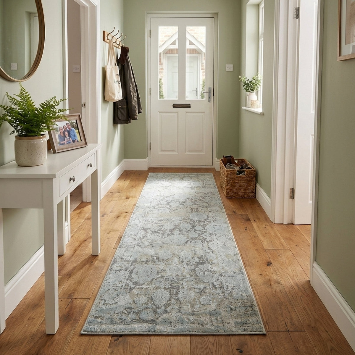 Castilla Cream/Silver 3530-109 Hall Runner