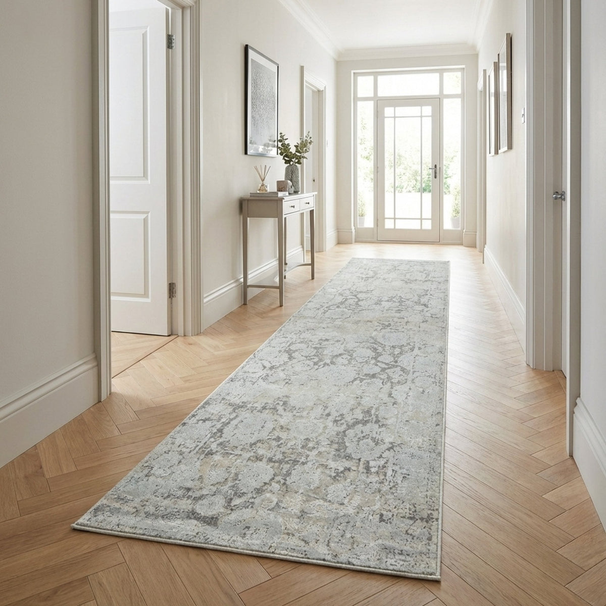Castilla Cream/Silver 3530-109 Hall Runner