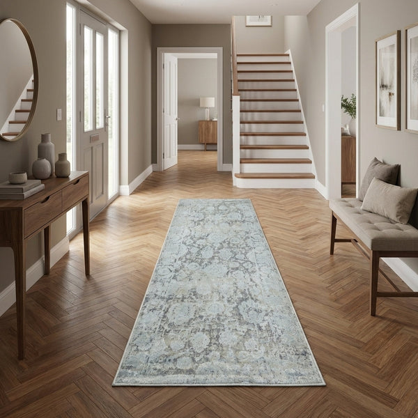 Castilla Cream/Silver 3530-109 Hall Runner
