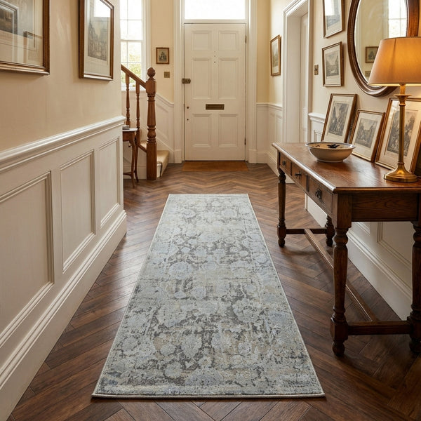 Castilla Cream/Silver 3530-109 Hall Runner