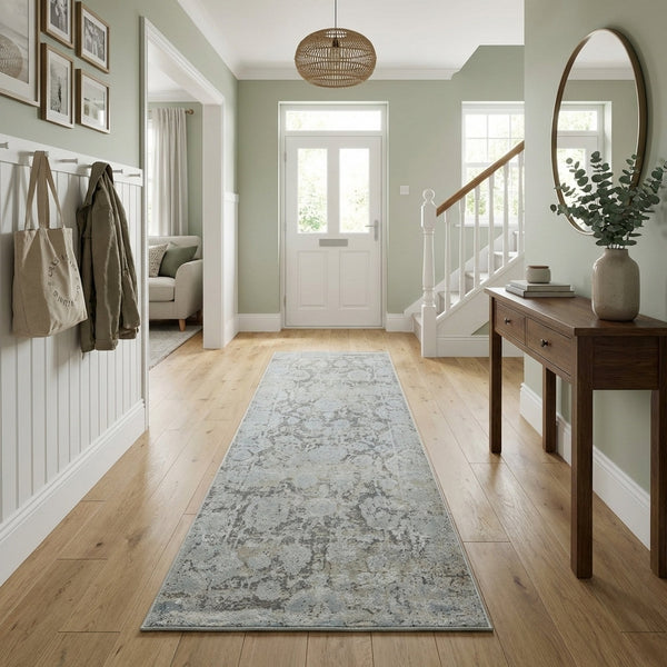 Castilla Cream/Silver 3530-109 Hall Runner