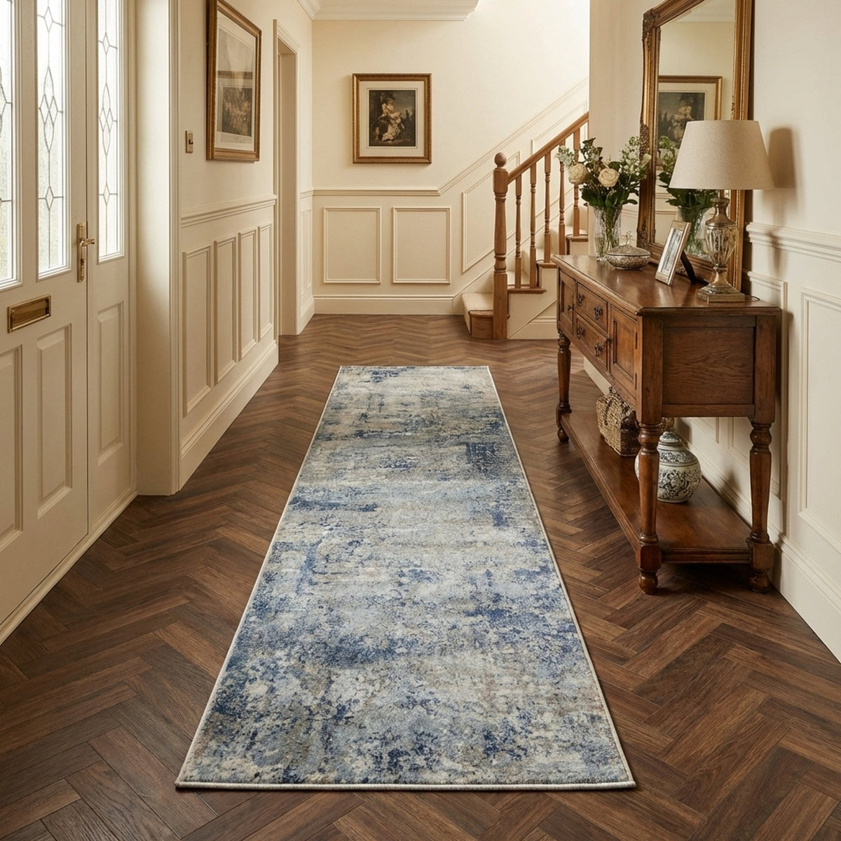 Castilla Gray/Blue 3533-950 Rug Runner