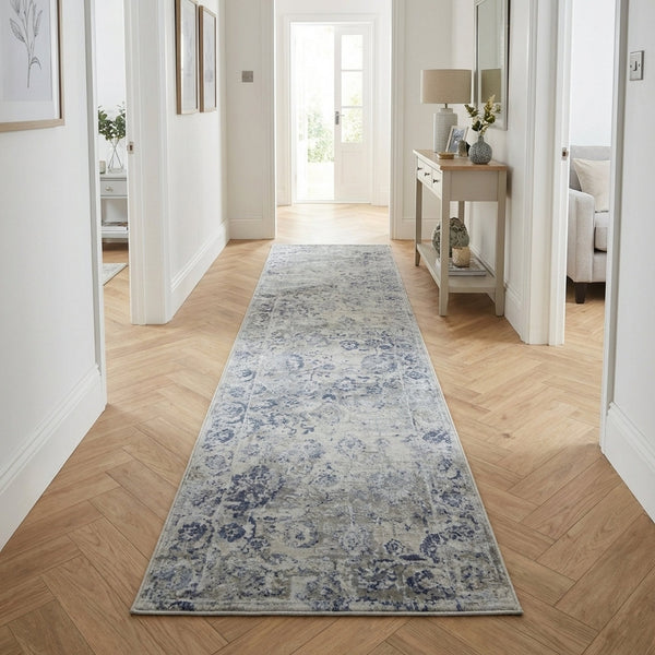 Castilla Grey/Blue 3530-950 Hall Runner