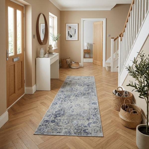 Castilla Grey/Blue 3530-950 Hall Runner