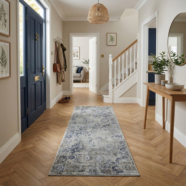 Castilla Grey/Blue 3530-950 Hall Runner