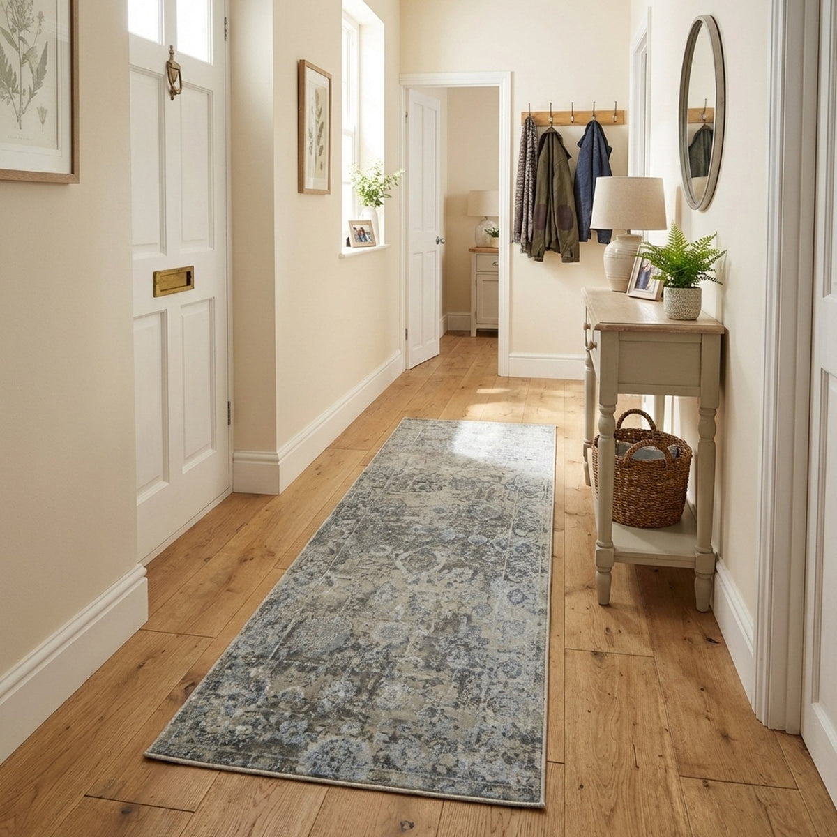 Castilla Ivory/Gray 3530-190 Rug Runner