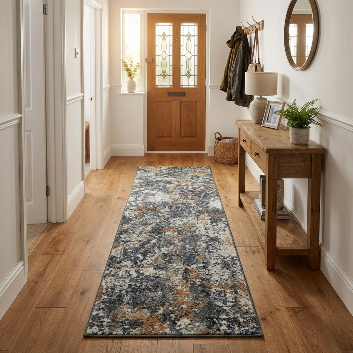 Couture Charcoal/Copper 52023-3616 Hall Runner