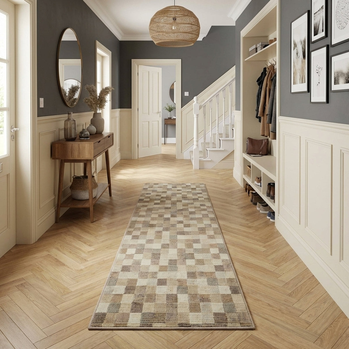Eclipse Beige 63339-6282 Hall Runner