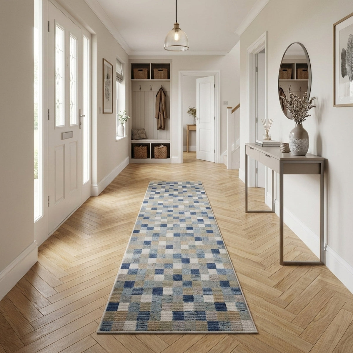 Eclipse Multi/Blue 63339-6121 Rug Runner