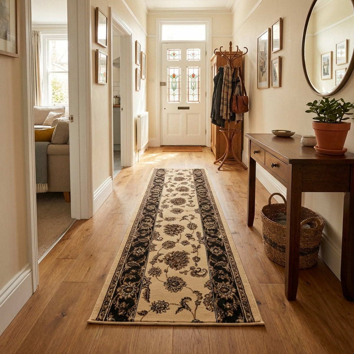 Legacy Cream/Brown 58020-160 Hall Runner