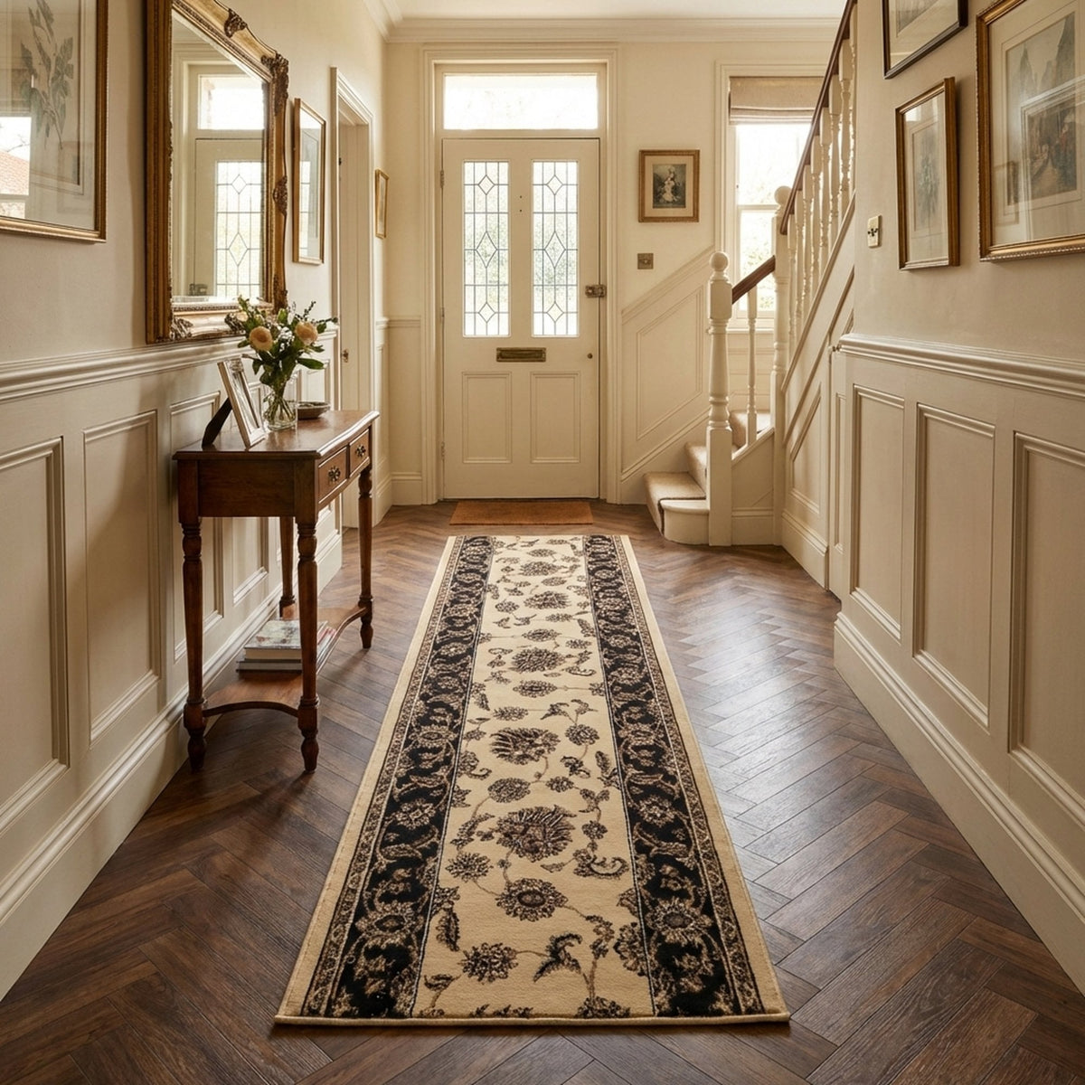 Legacy Cream/Brown 58020-160 Hall Runner