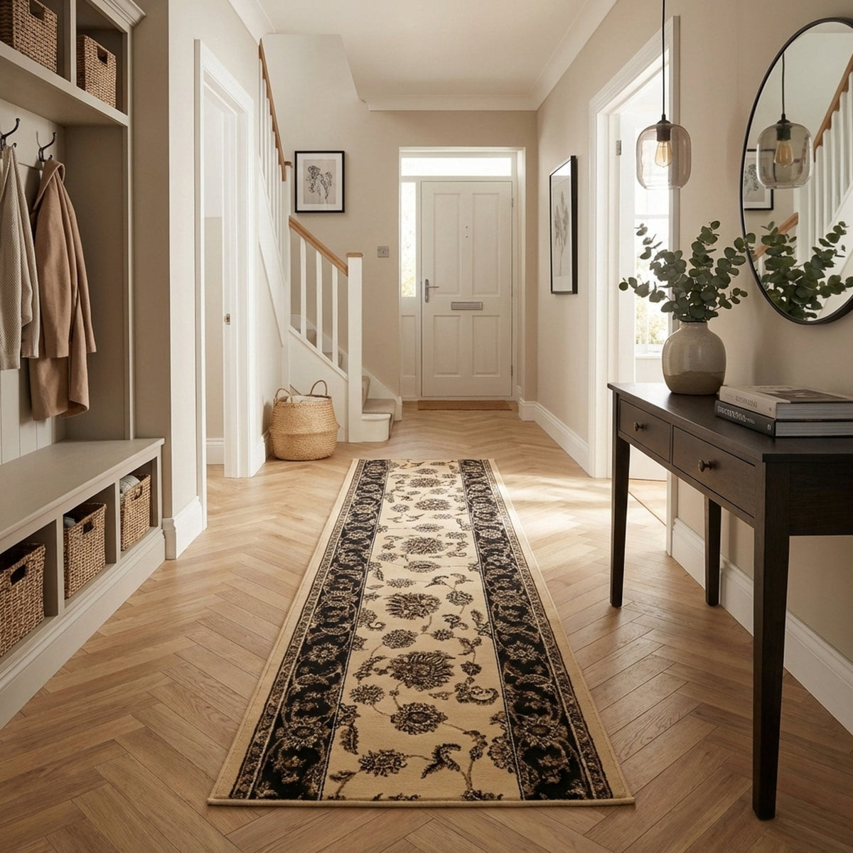Legacy Cream/Brown 58020-160 Hall Runner