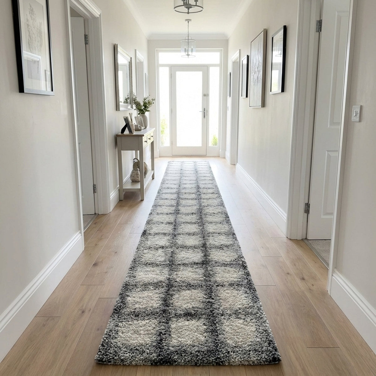 Mehari Black/White 23095-6248 Hall Runner