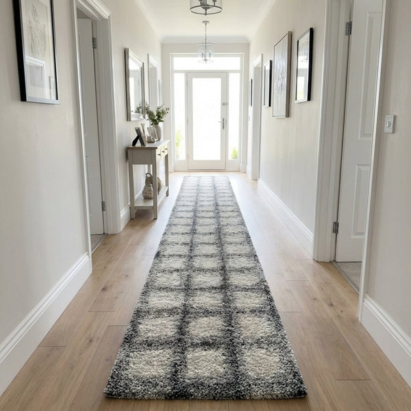 Mehari Black/White 23095-6248 Hall Runner