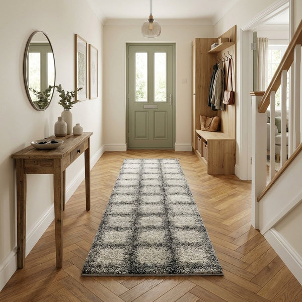 Mehari Black/White 23095-6248 Hall Runner