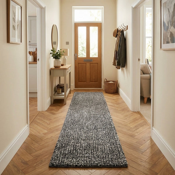 Mehari Dark Gray/Ivory 23160-8268 Hall Runner