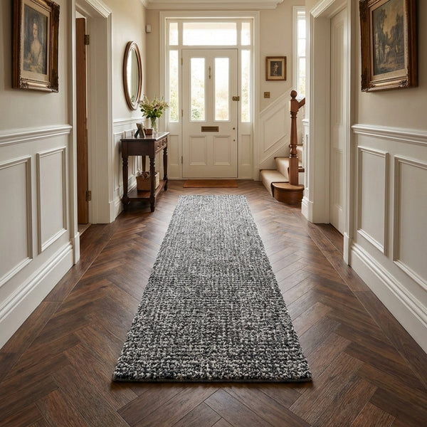 Mehari Dark Gray/Ivory 23160-8268 Hall Runner