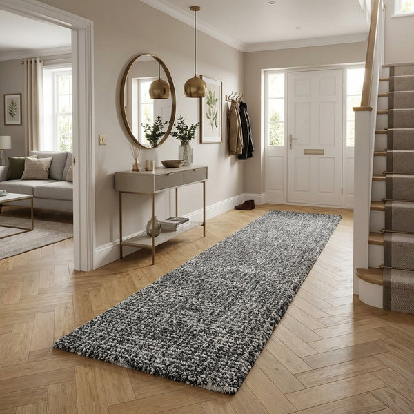 Mehari Dark Gray/Ivory 23160-8268 Hall Runner