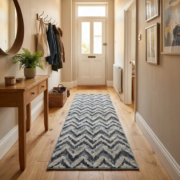 Melody Blue Beige 985018-119 Rug Runner