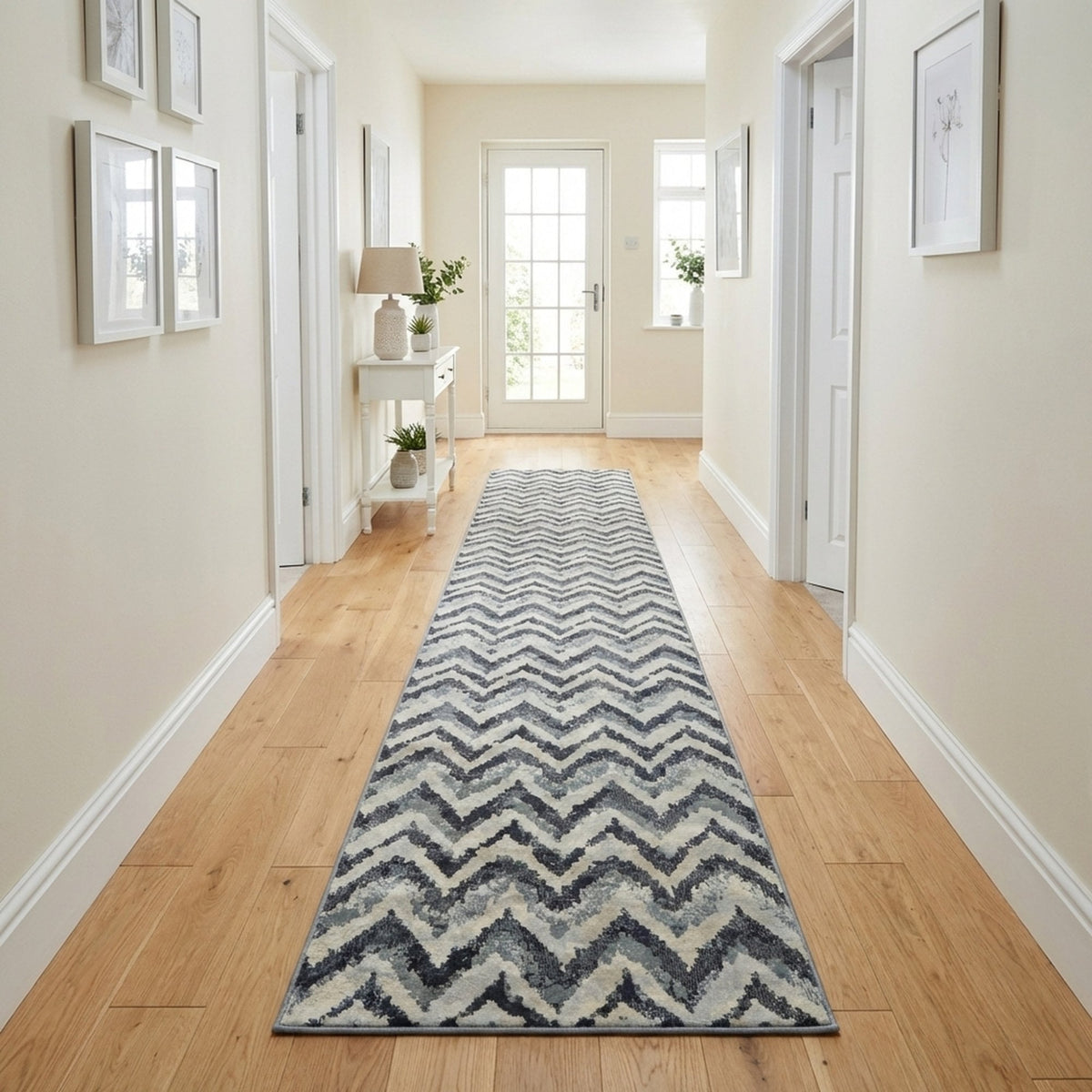 Melody Blue Beige 985018-119 Rug Runner