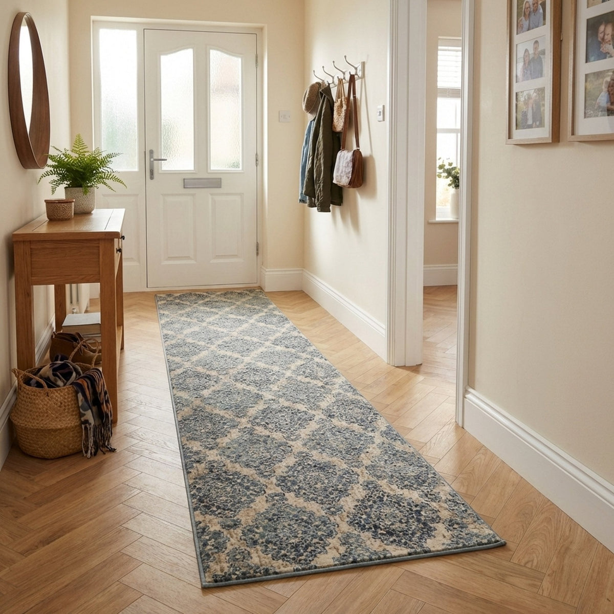 Melody Ivory/Blue 985015-117 Hall Runner
