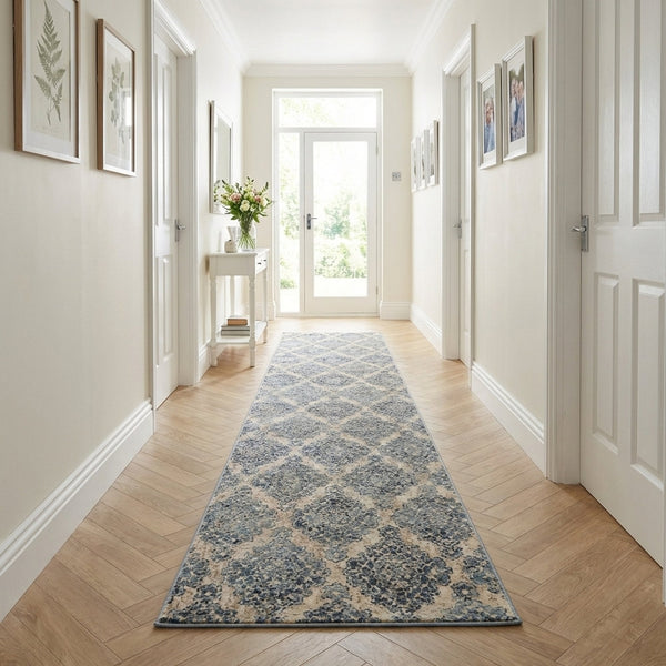 Melody Ivory/Blue 985015-117 Hall Runner