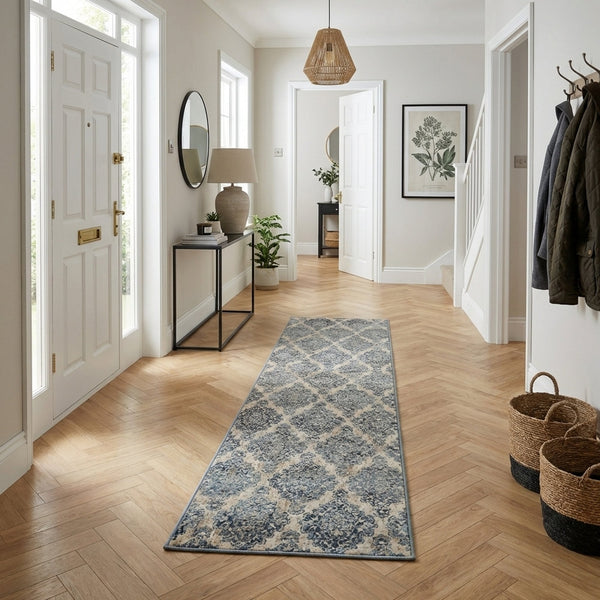 Melody Ivory/Blue 985015-117 Hall Runner