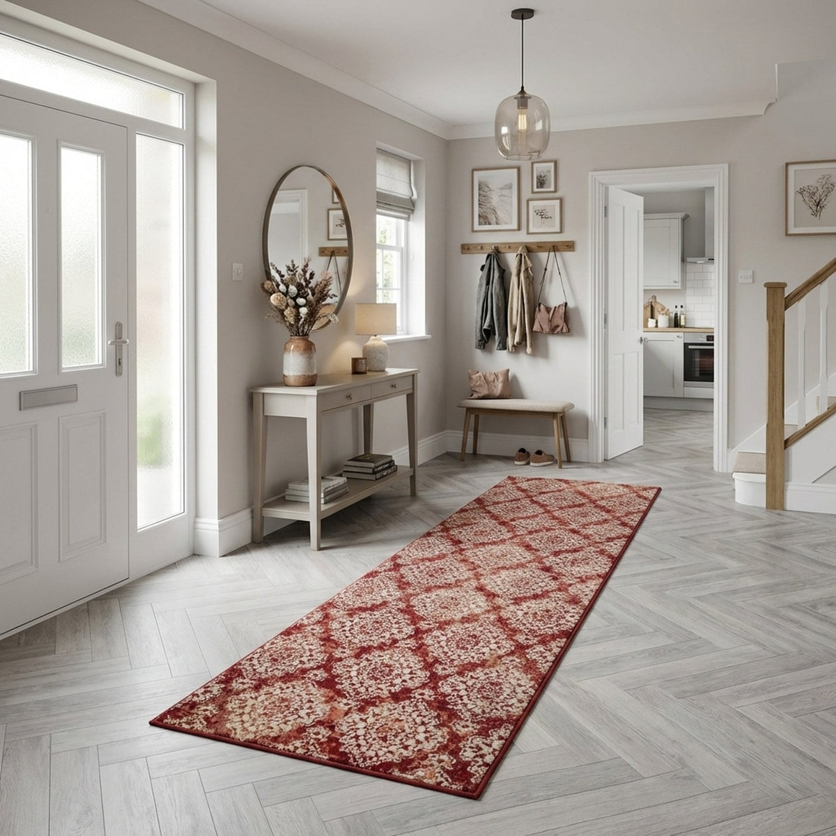 Melody Terracotta 985015-619 Hall Runner