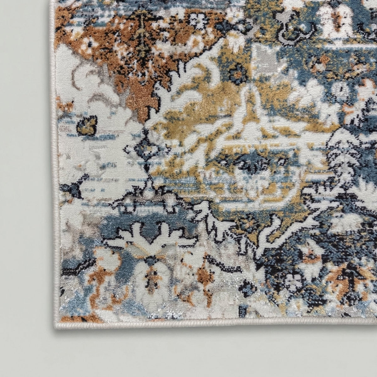 Reha Cream/Beige/Blue 1063-185 Rug Runner