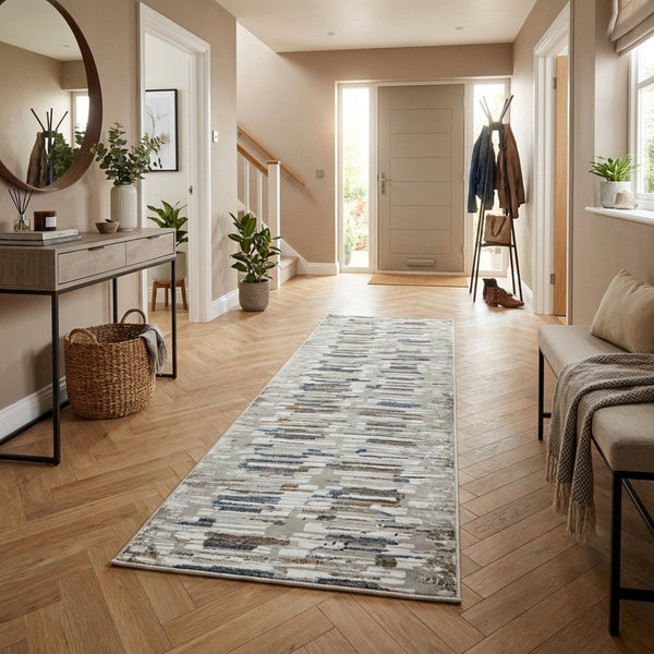 Reha Cream/Gray 1064-190 Rug Runner