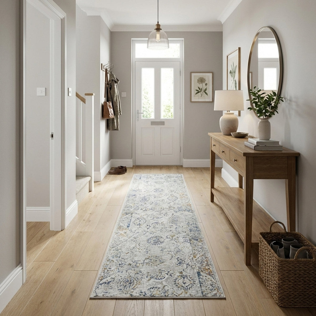 Reha Cream/Multi 1061-199 Rug Runner