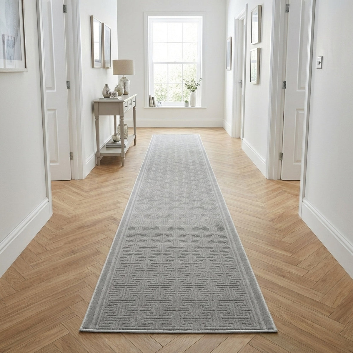 Timeless Grey 6930-900 Hall Runner
