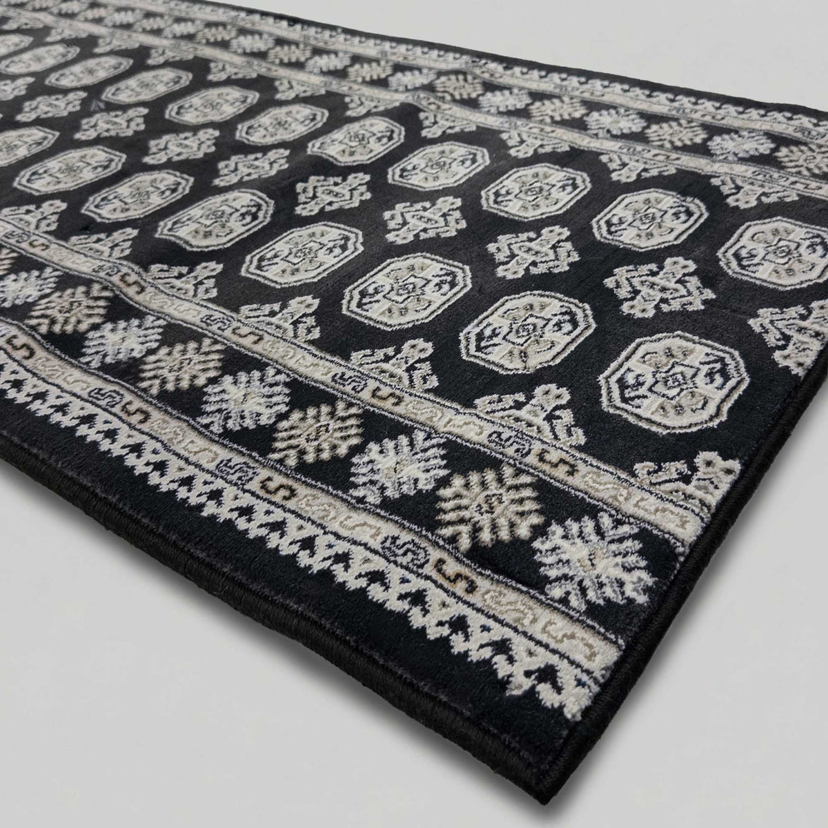 Ancient Garden Black/Ivory 57102-3636 Tapis de couloir