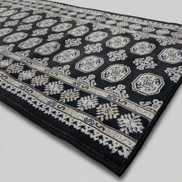 Ancient Garden Black/Ivory 57102-3636 Tapis de couloir