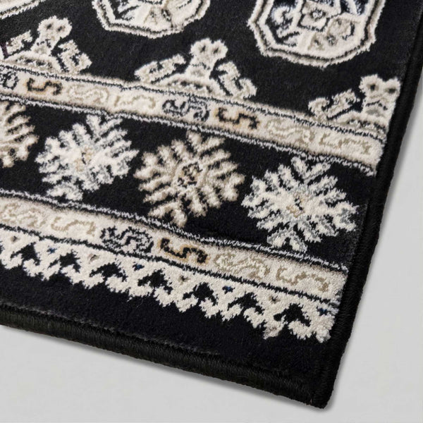 Ancient Garden Black/Ivory 57102-3636 Tapis de couloir