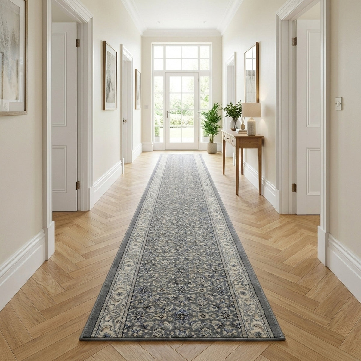 Ancient Garden Gray/Cream 57011-5666 Rug Runner