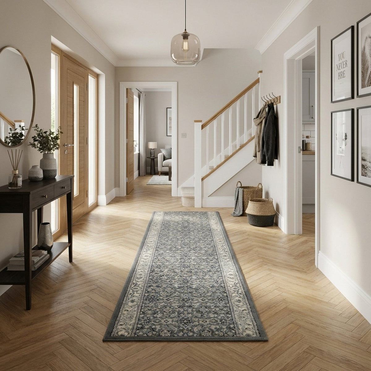 Ancient Garden Gray/Cream 57011-5666 Rug Runner