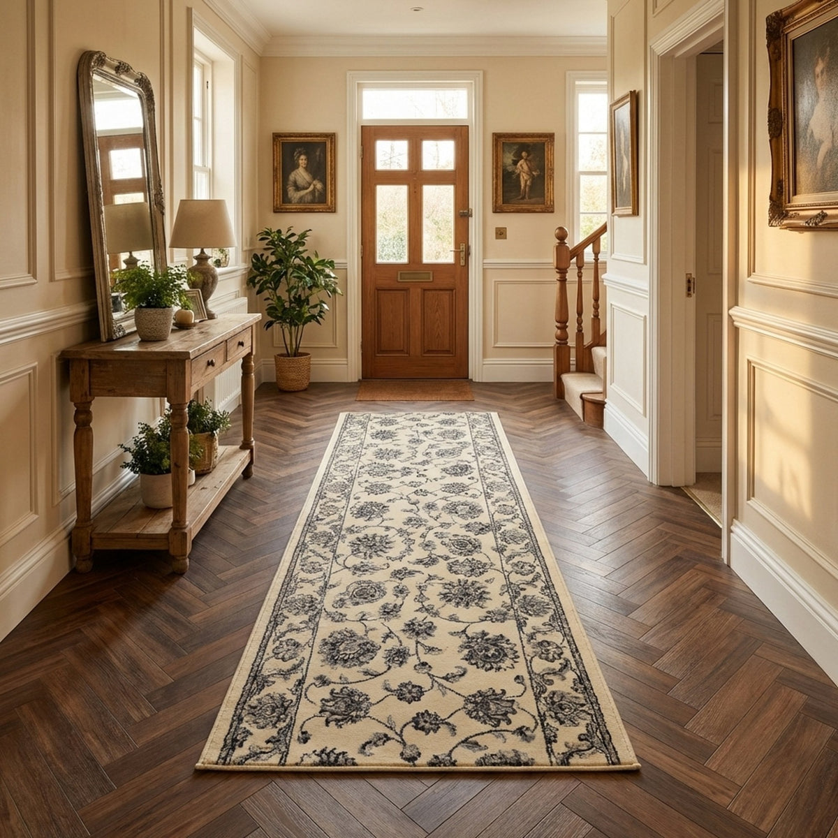 Ancient Garden Ivory/Ivory 57365-6666 Tapis de couloir