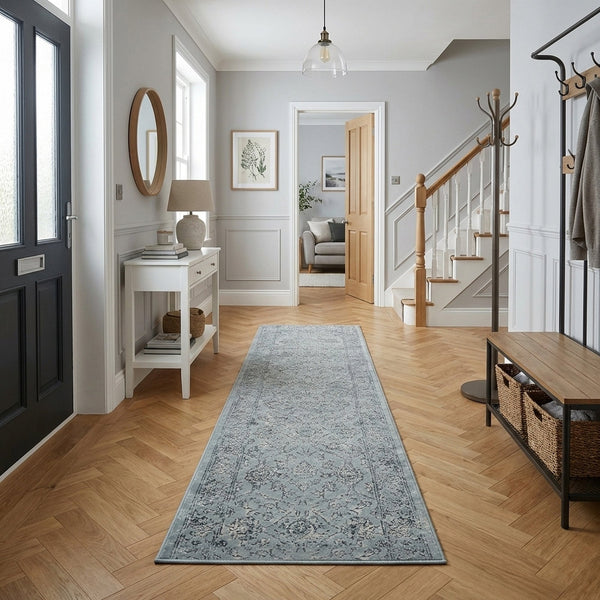 Ancient Garden Steel Blue/Cream 57136-4646 Rug Runner